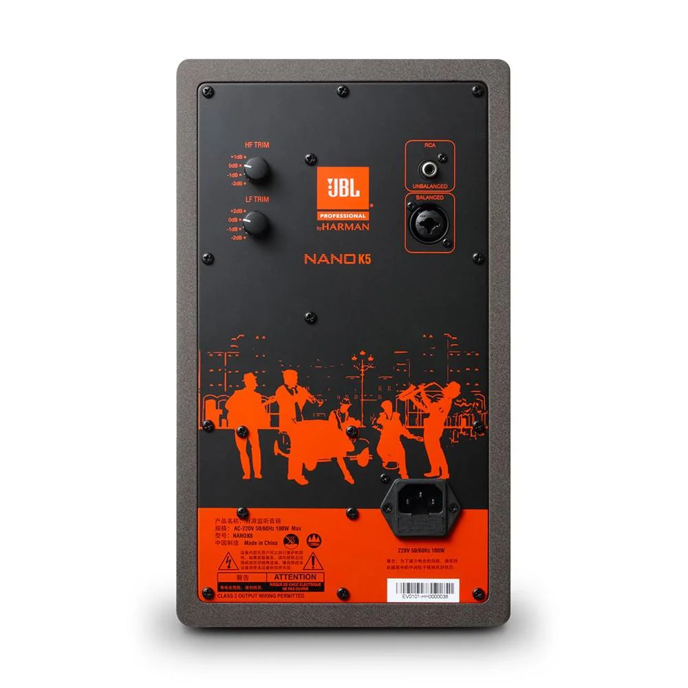 JBL Nano K5 5-Inch Full Range Powered Reference Monitor Speaker- Black - Image 4
