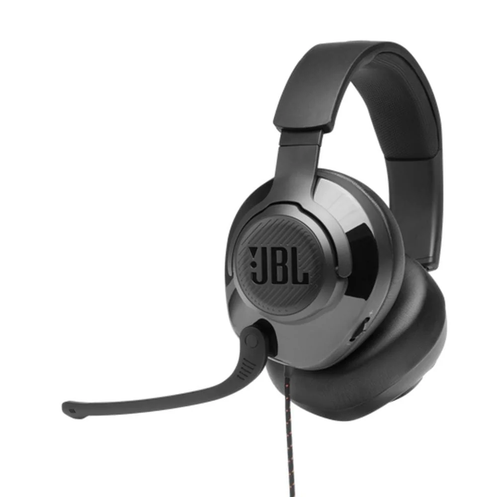 JBL Quantum 200 Wired Over-Ear Gaming Headphones - Black