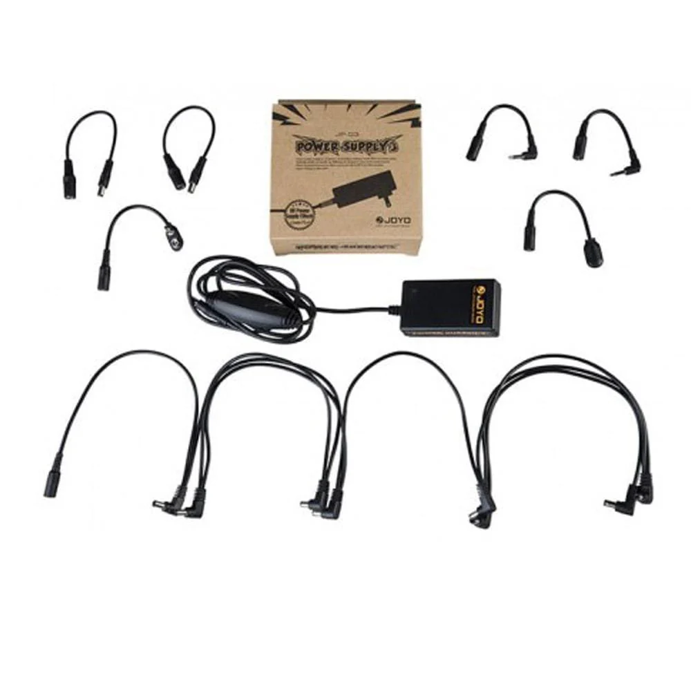 Joyo 8 Way Daisy Chain Right Angled Power Supply for Analog Pedals