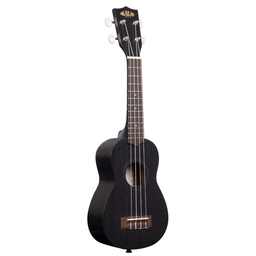 Kala KA-15S Black Satin Mahogany Soprano Ukulele - Black - Open Box - Image 2