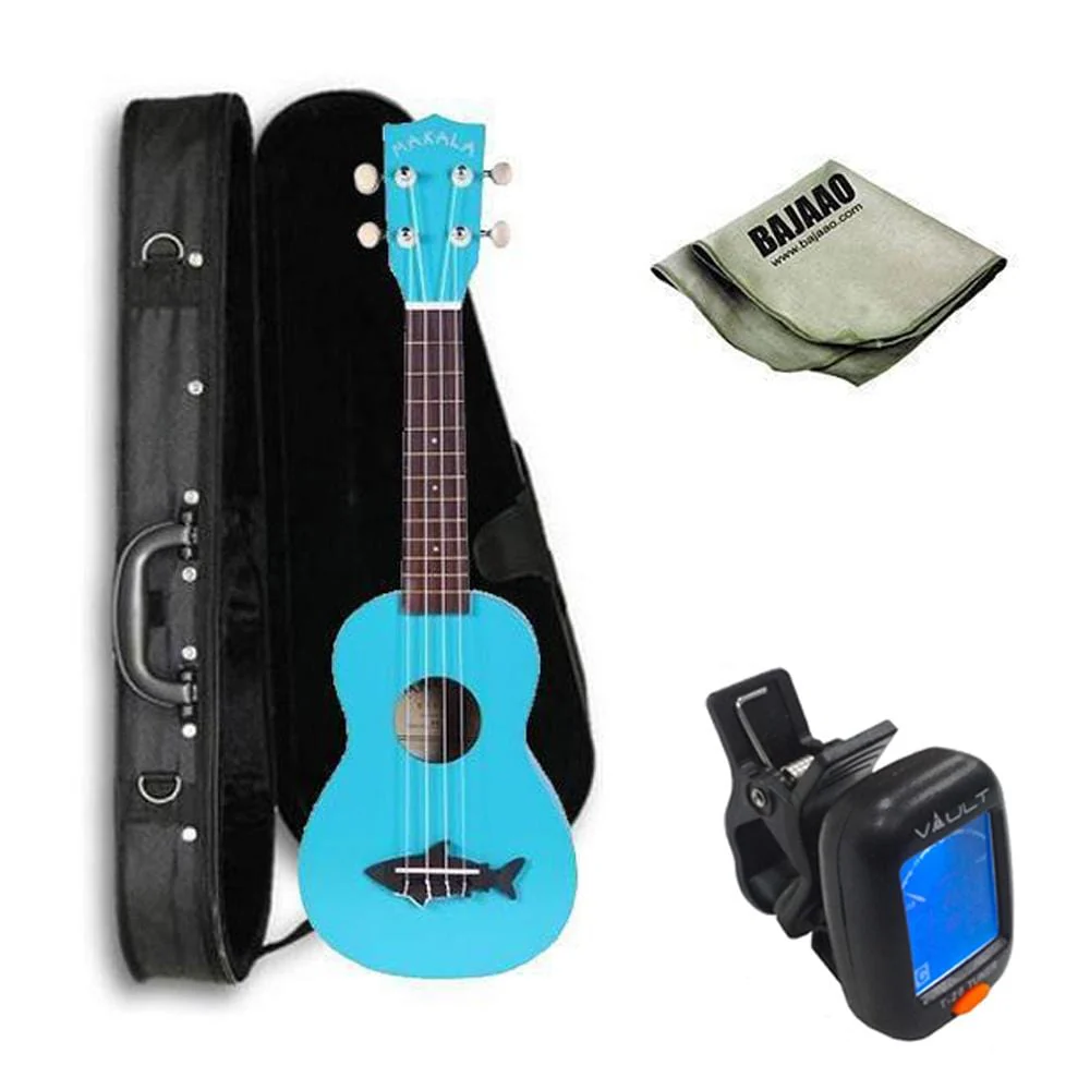 Kala Makala Soprano Ukulele Vintage Satin Finish Deluxe Ukulele Bundle - Image 2