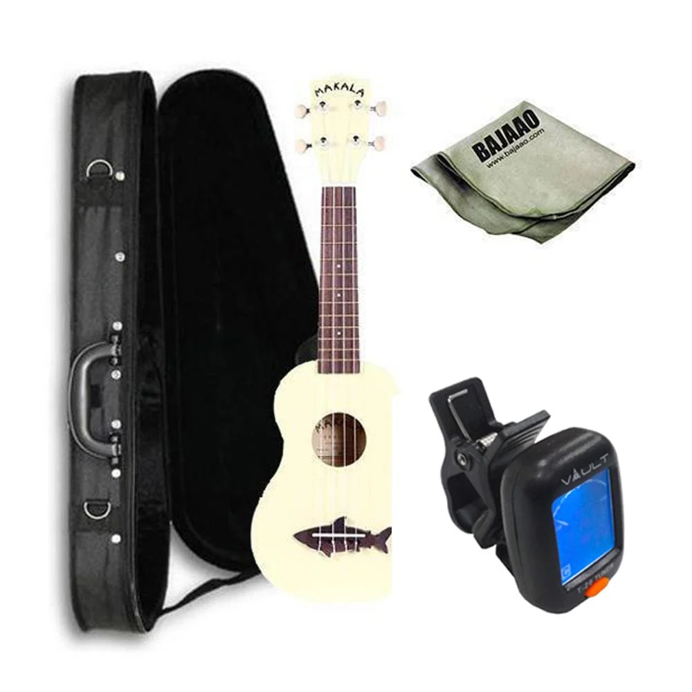 Kala Makala Soprano Ukulele Vintage Satin Finish Deluxe Ukulele Bundle - Image 6