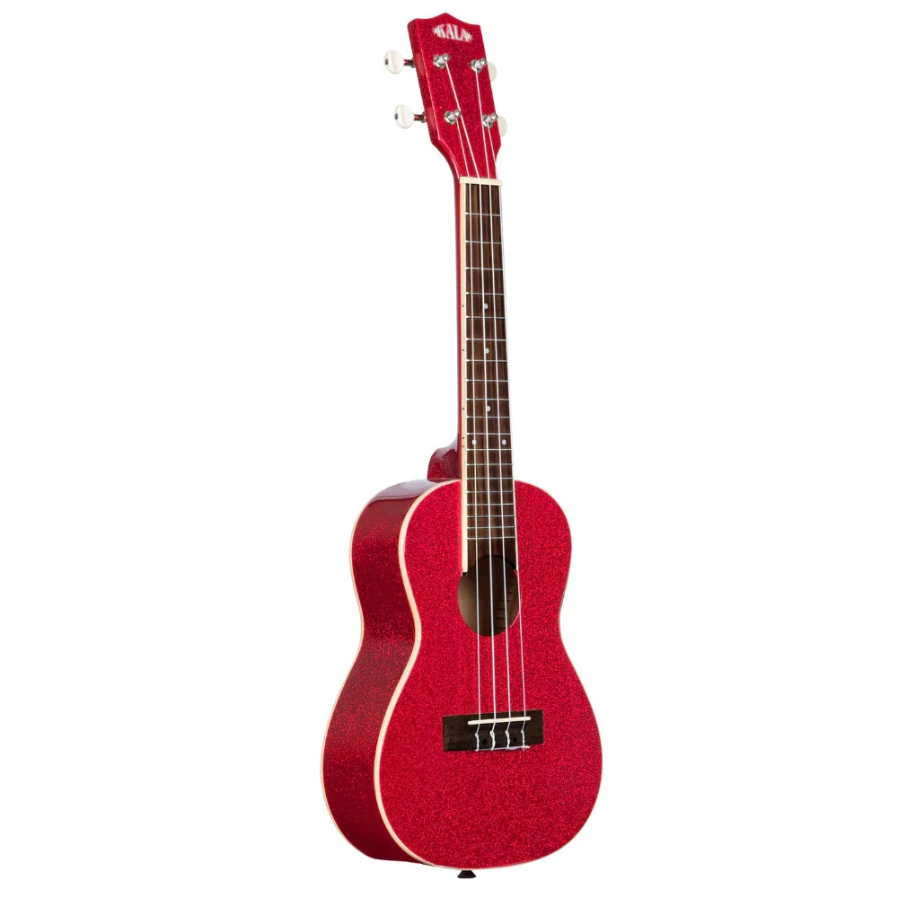 Kala Ritzy Red Sparkle Concert Ukulele - Image 3