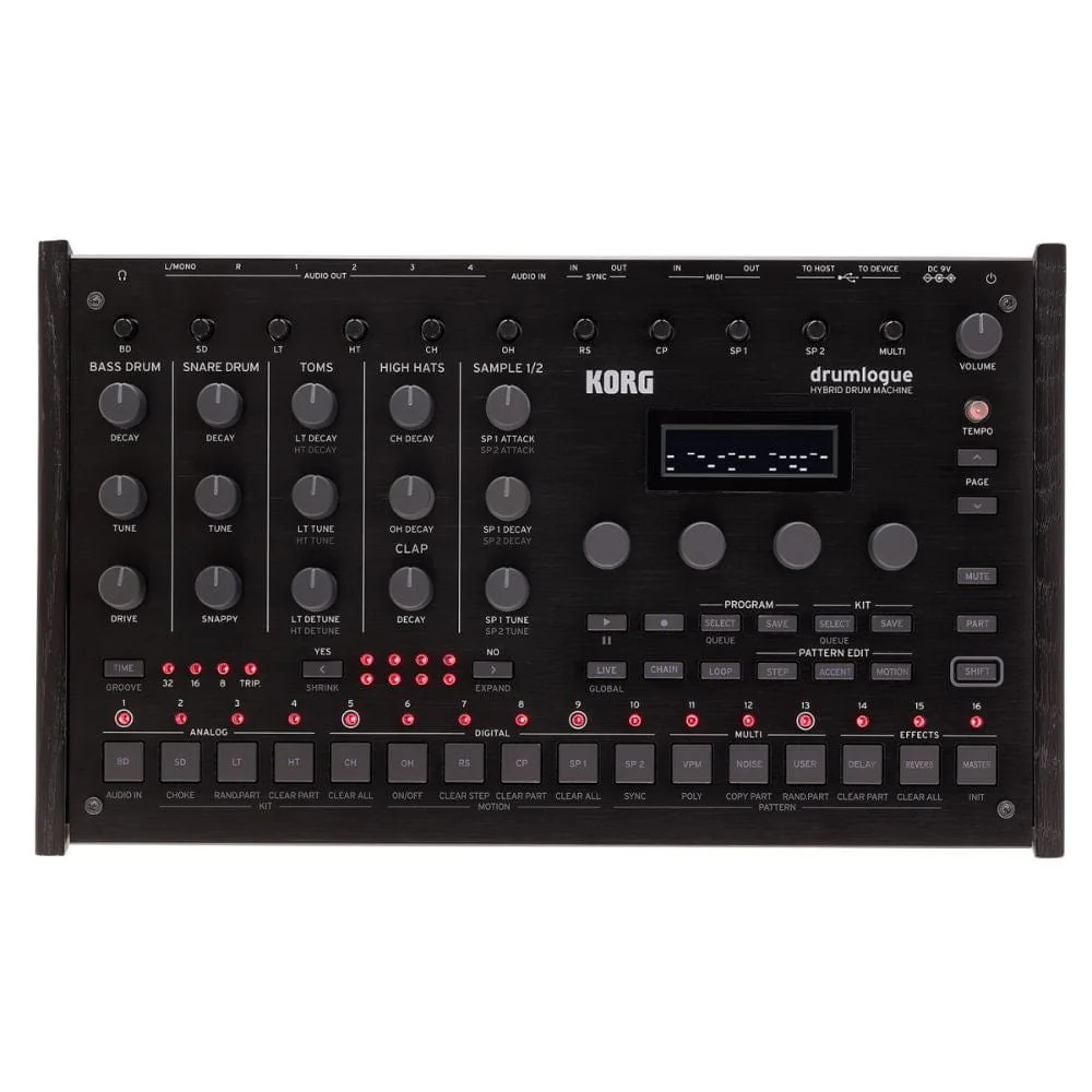 Korg Drumlogue Hybrid Analog / Digital Drum Machine Synthesizer with Built-In Effects