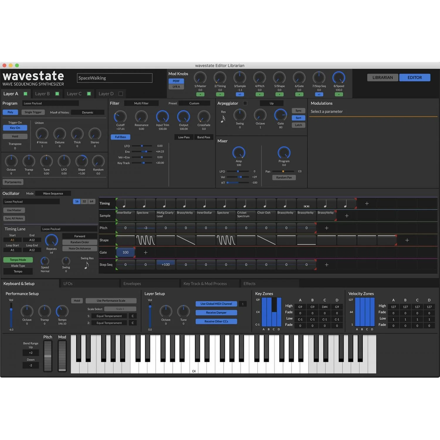 Korg Wavestate SE 61 Key Wave Sequencing Synthesizer - Image 8
