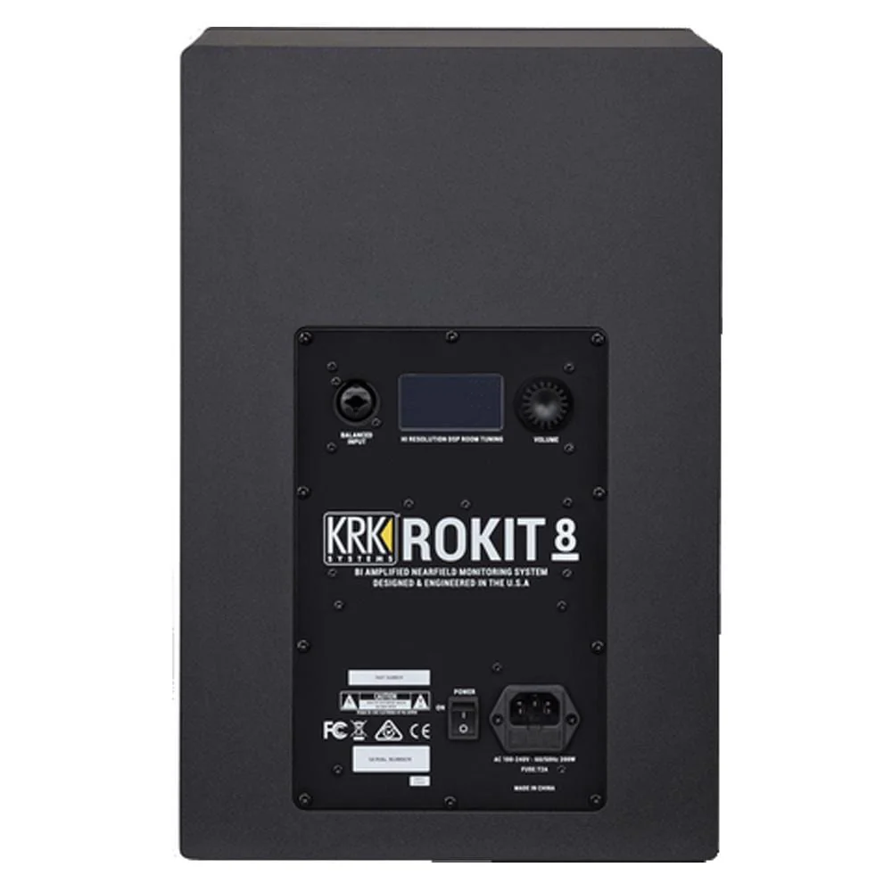 KRK ROKIT 8 G4 8inch Powered Studio Monitor Speaker with Controller, Isolation Pads, Cable and Ebook - Single - Image 5