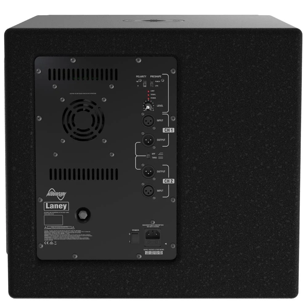 Laney Audiosub 15-Inch Audiohub Series Active Subwoofer - Image 2