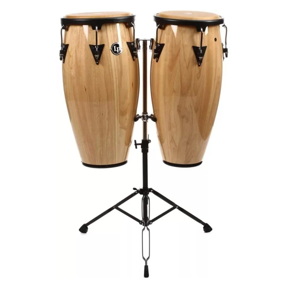 Latin Percussion LPA647 Aspire Wood Conga Set with Stand - Image 2