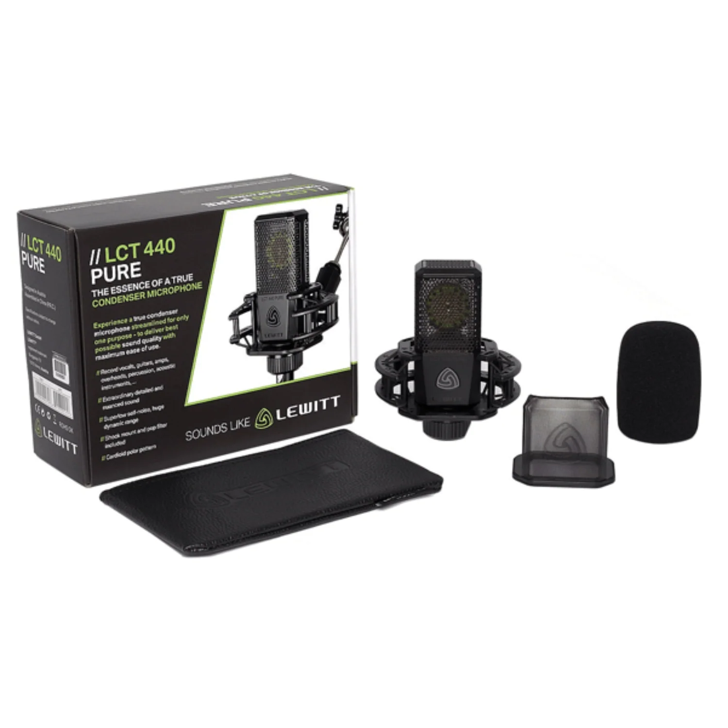 Lewitt LCT 440 Pure Large Diaphragm Condenser Microphone - Cardoid