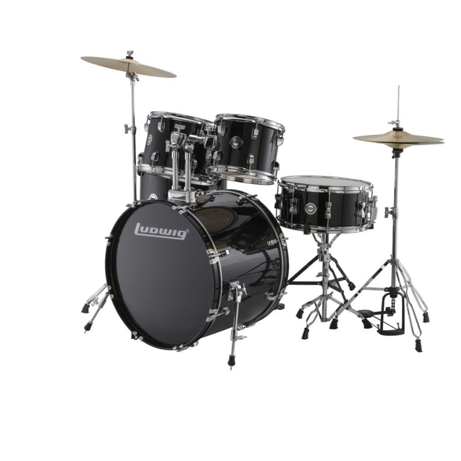 Ludwig Accent Fuse 5-Piece Acoustic Drum Kit With Hardware, Cymbals & Drum Throne - Image 2