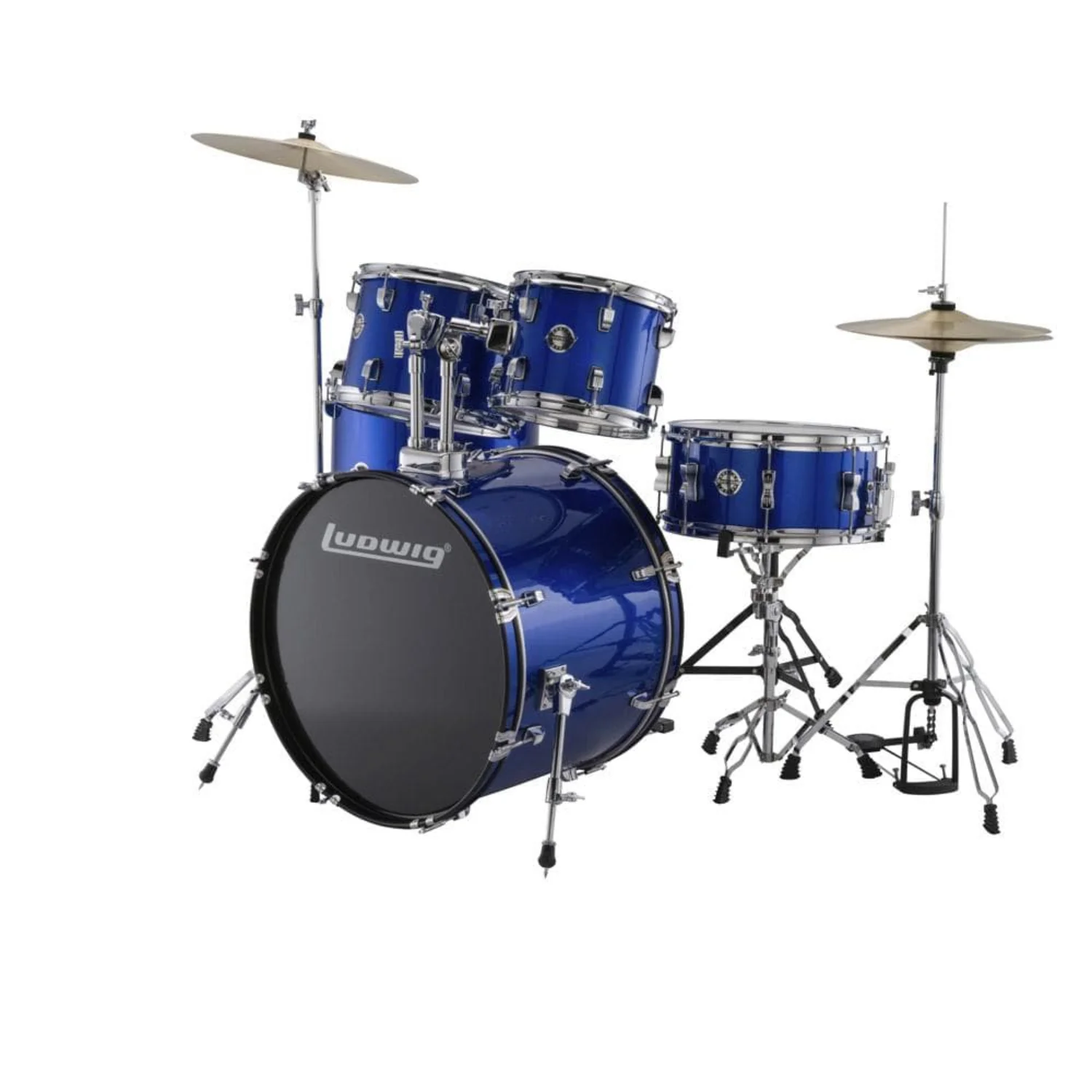 Ludwig Accent Fuse 5-Piece Acoustic Drum Kit With Hardware, Cymbals & Drum Throne - Image 3