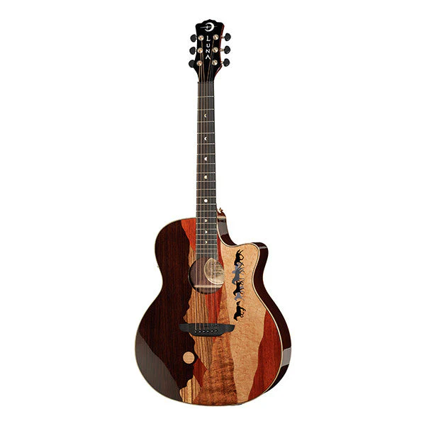 Luna Guitars Vista Mustang LTD Cutaway Electro Acoustic Guitar - Natural High Gloss