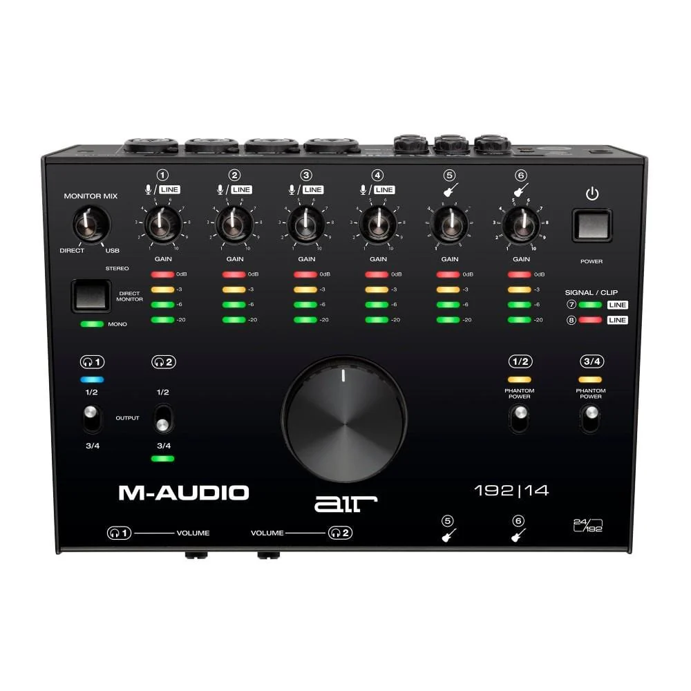 M-Audio Air 192 | 14 8-In/4-Out 24/192 USB Audio Interface