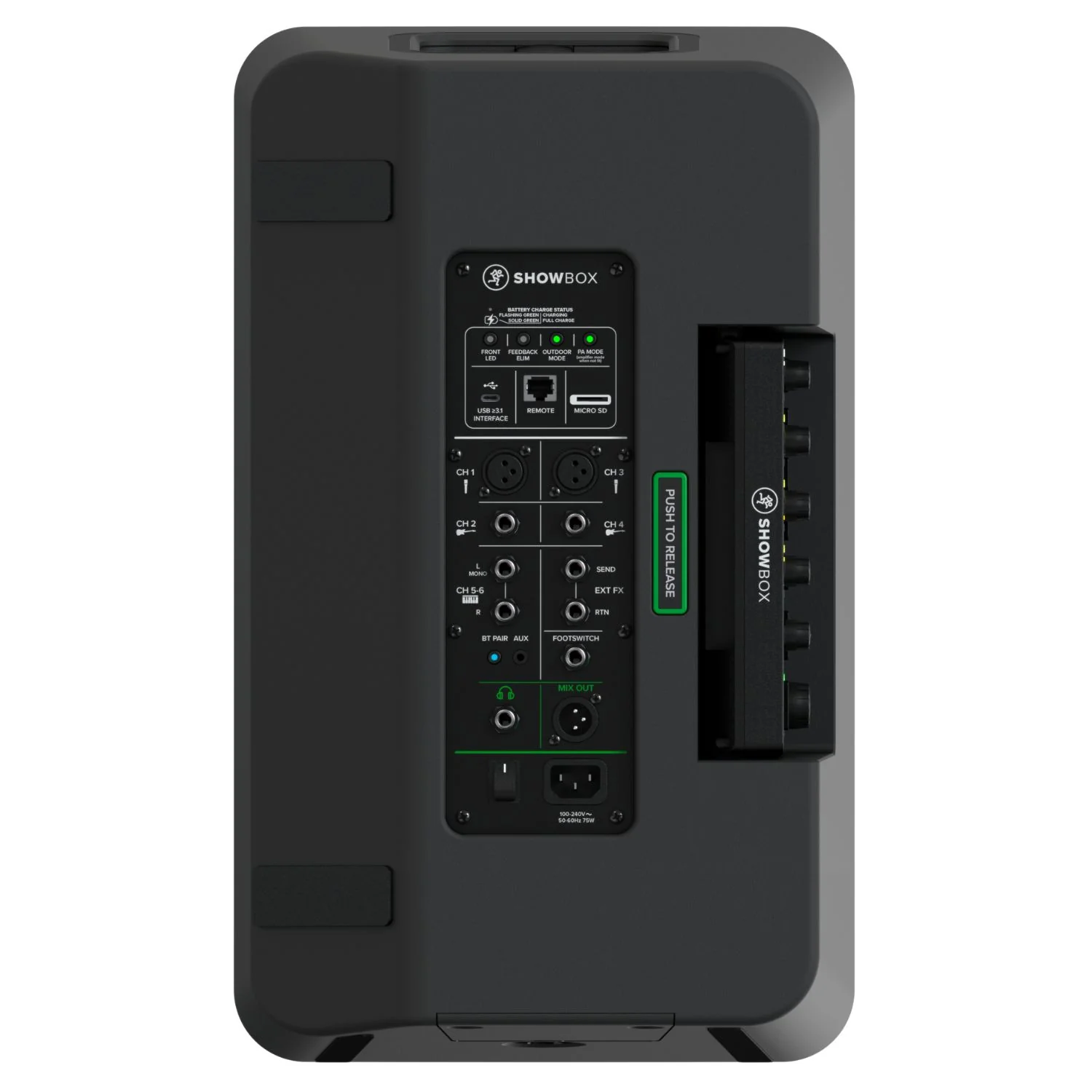 Mackie ShowBox Battery-Powered All-in-One Live Performance Rig with Breakaway Mix Control - Image 9