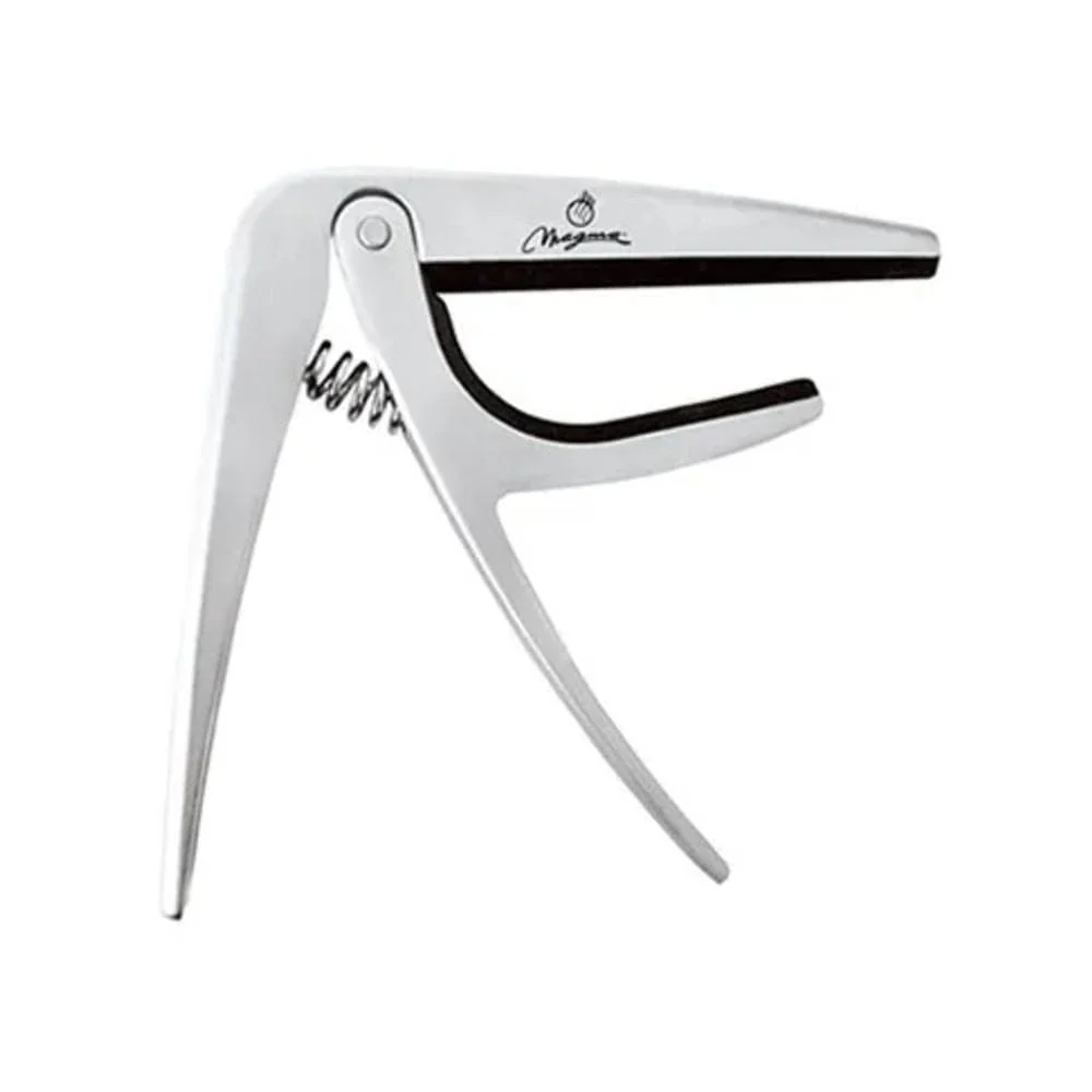 Magma MC-01 Metal Guitar Capo for Acoustic, Classical and Electric Guitar- Silver