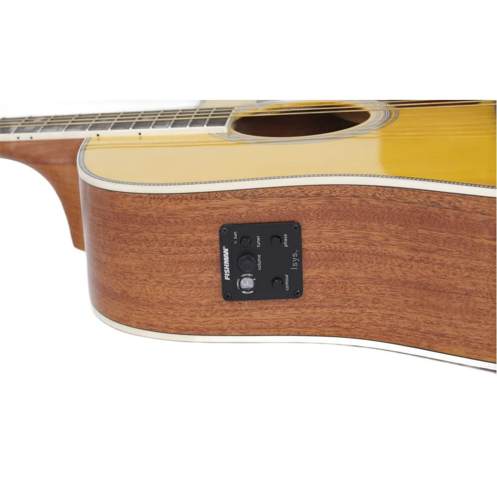 Mantic AG-620SCE Dreadnought 6 String Electro Acoustic Guitar - Image 4