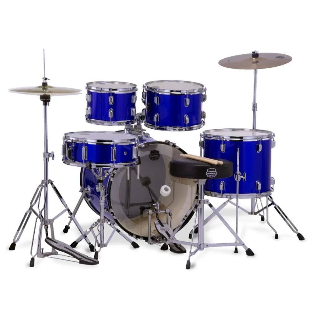 Mapex CM5044FTC Jazz Comet 5 Piece Acoustic Drum Set with Hardware Throne & Cymbals - Image 7