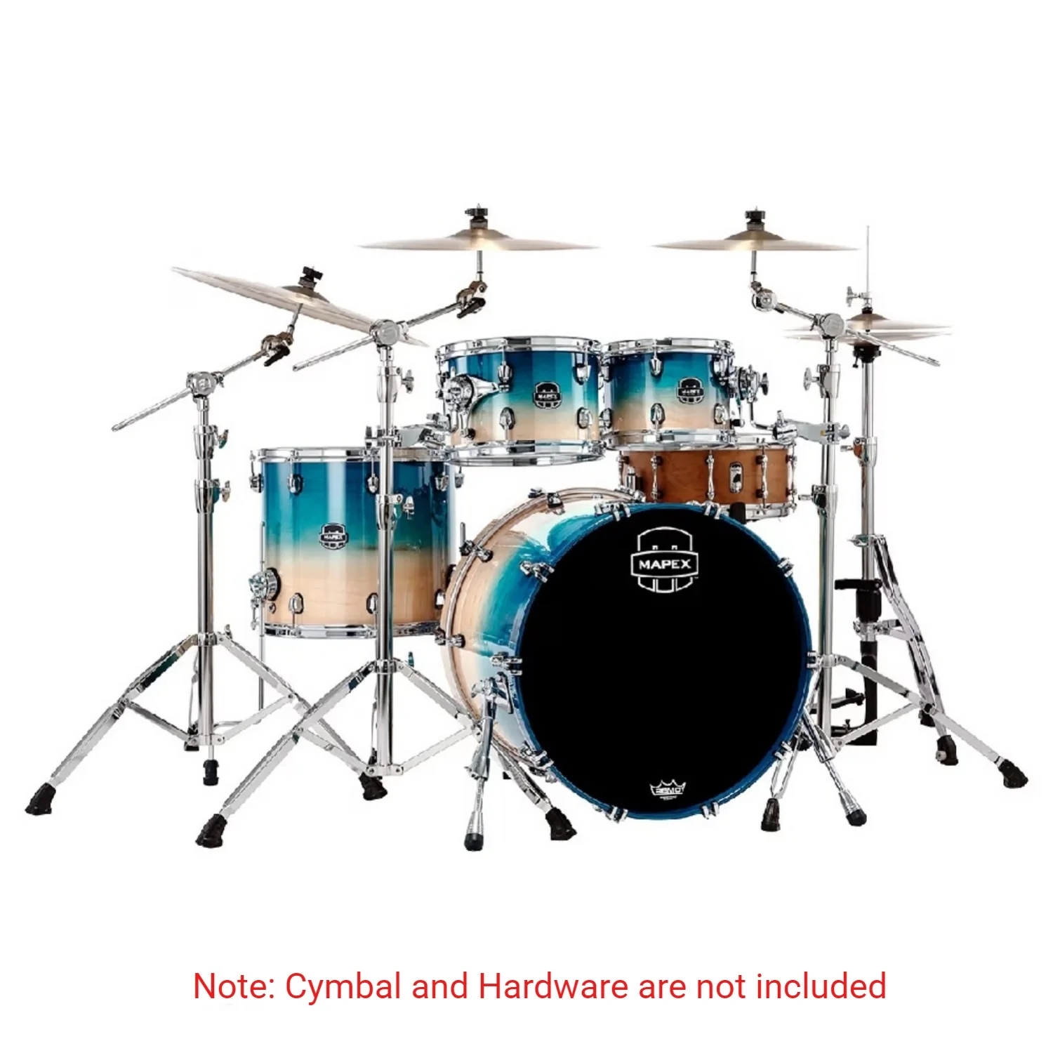 Mapex SR529X Saturn 4 Piece Hybrid Shell Pack Acoustic Drum Set - Image 6