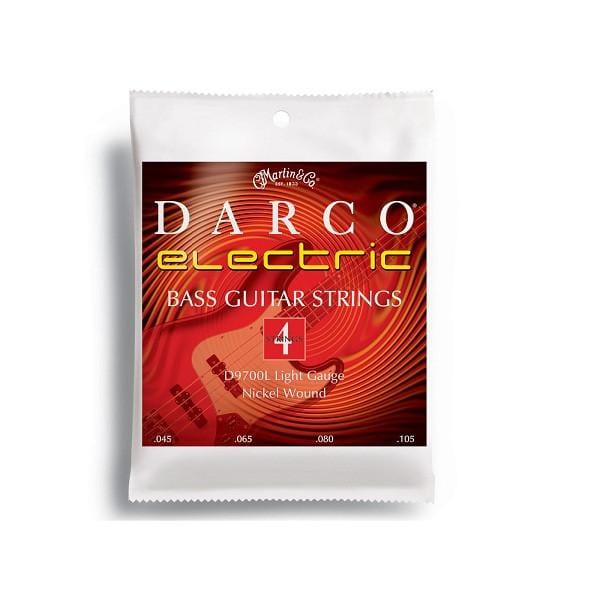 Martin Darco D9700L Electric Bass Guitar Strings - Nickel Wound Light- 45-100