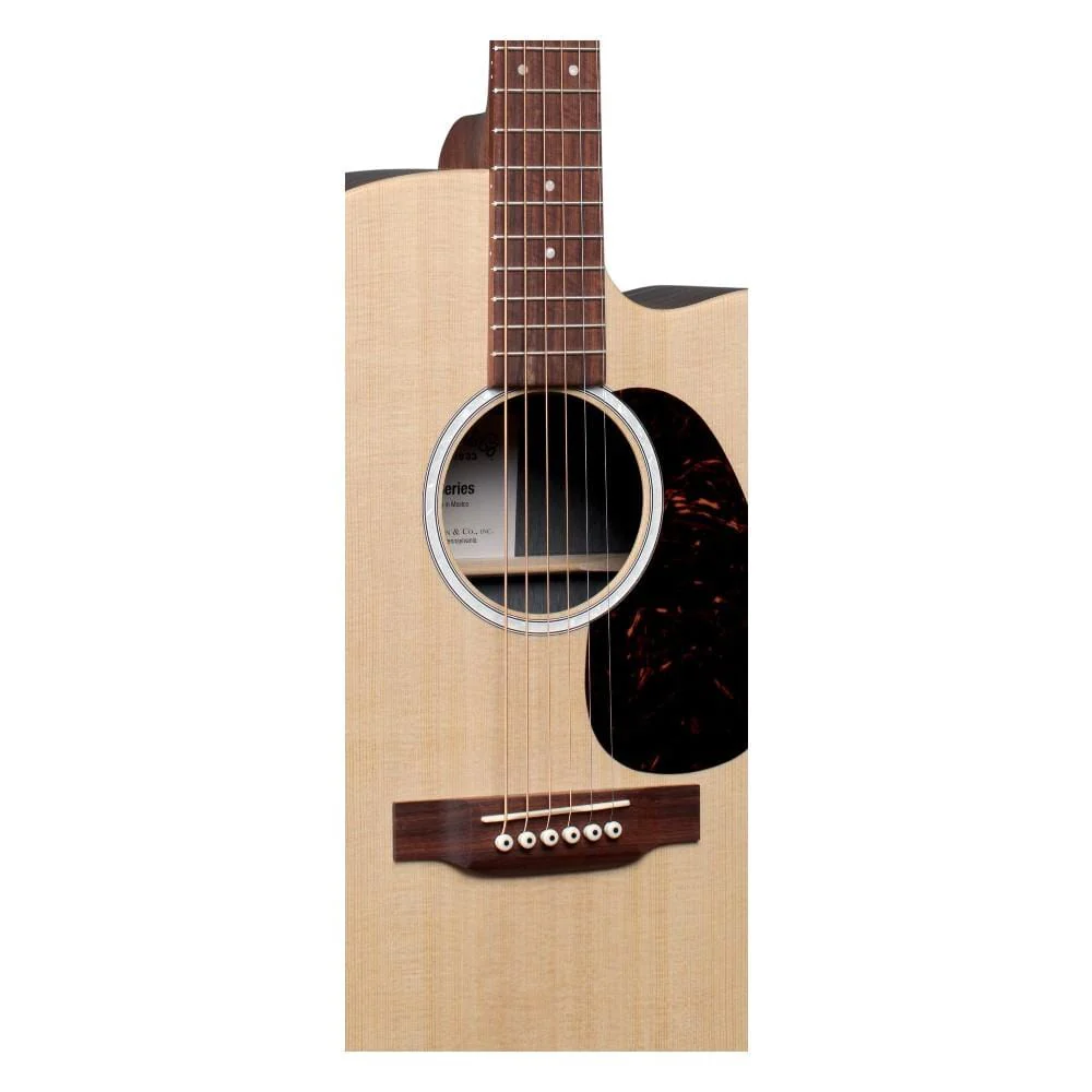 Martin DCX2E Macassar Dreadnought Electro Acoustic Guitar with Gig Bag - Image 2