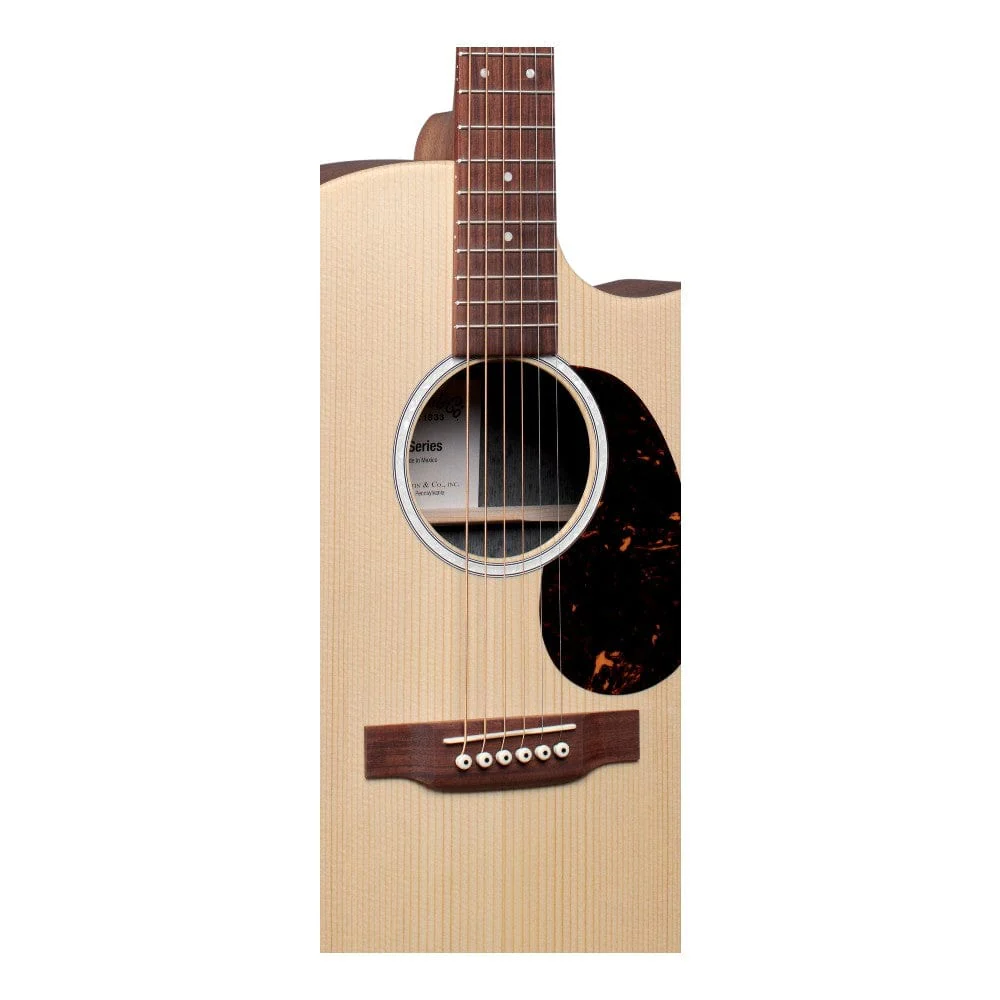 Martin GPCX2E Dreadnought Electro Acoustic Guitar with Gig Bags - Image 2