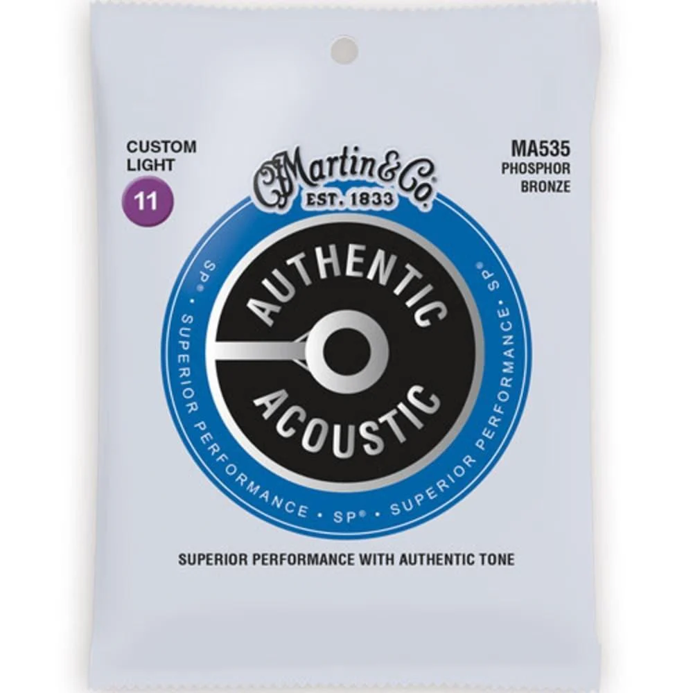 Martin MA535 Custom Light Traditional Phosphor Bronze Acoustic Strings - 11-52
