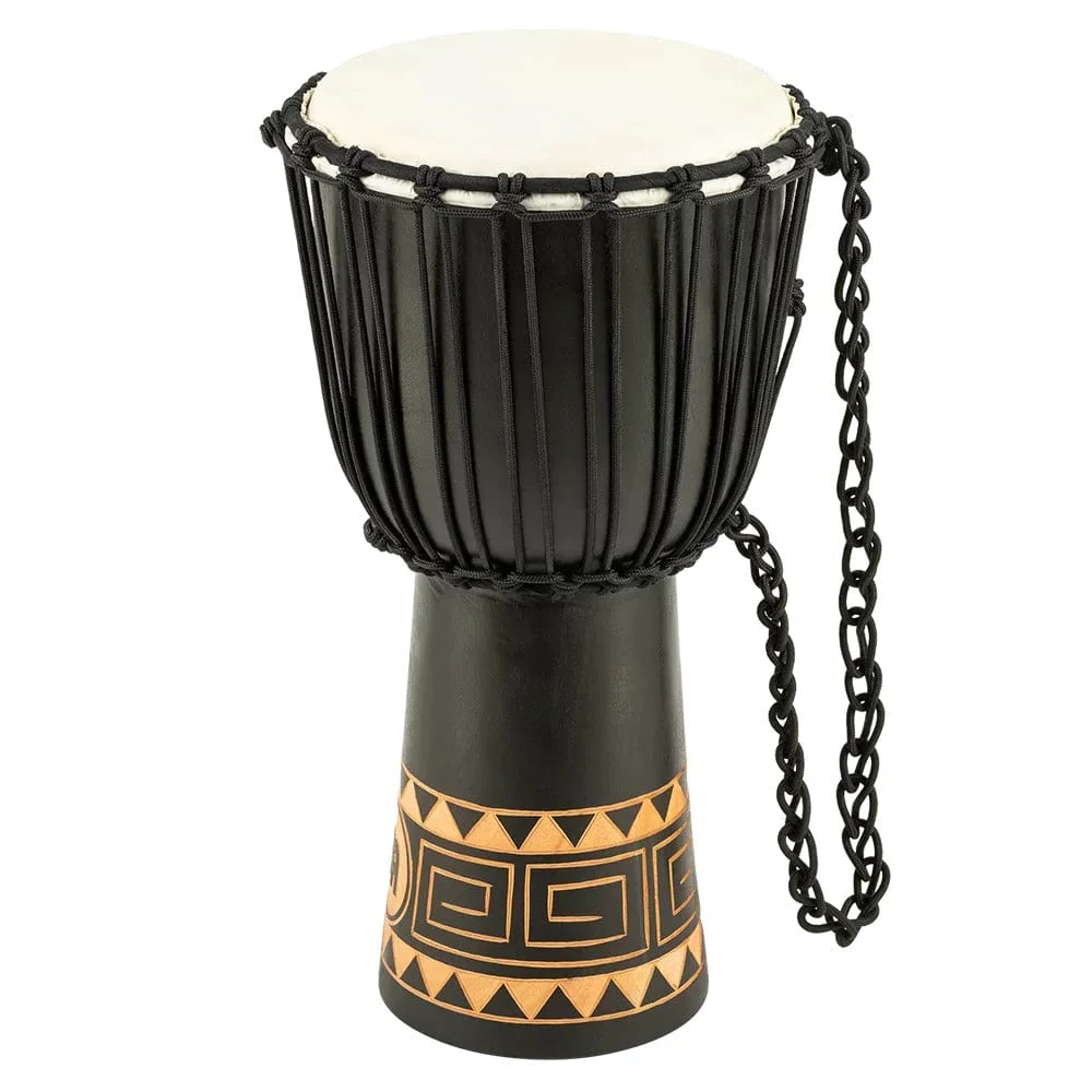 Meinl HDJ1-M 10" Headliner Series Congo Series Rope Tuned Djembe - Dark Brown
