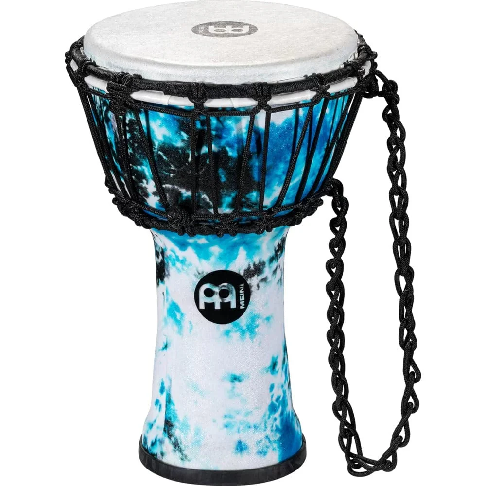 Meinl JRD-GB 7" Jr. Series Synthetic Djembe - Galactic Blue Tie Dye