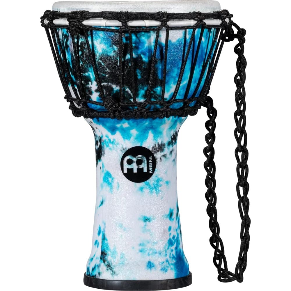 Meinl JRD-GB 7" Jr. Series Synthetic Djembe - Galactic Blue Tie Dye - Image 2