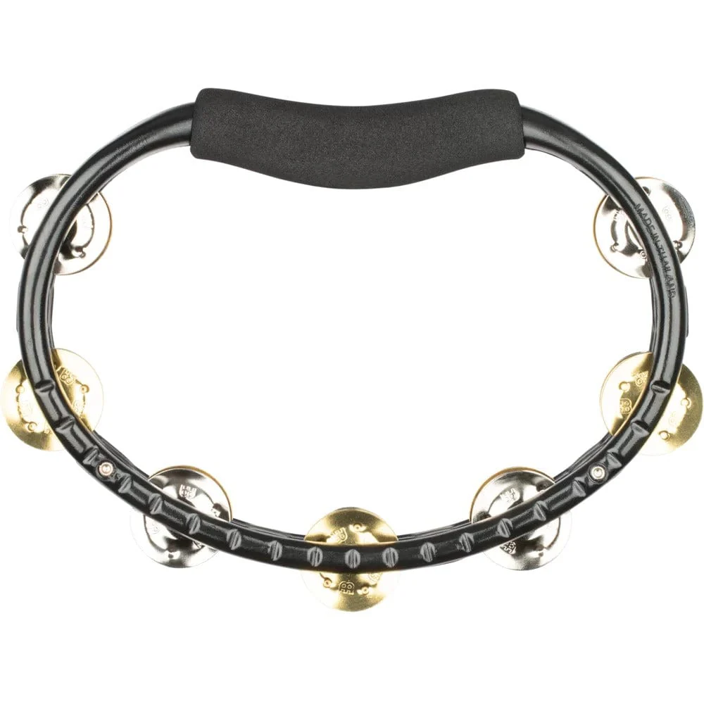 Meinl TMT1M Traditional ABS Series Plastic, Mixed Jingles 2 Rows Tambourine - Black - Image 2