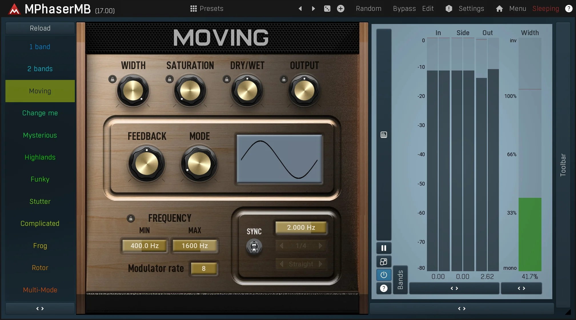 MELDA MPhaserMB Phaser β Professional Audio Software & Plugin