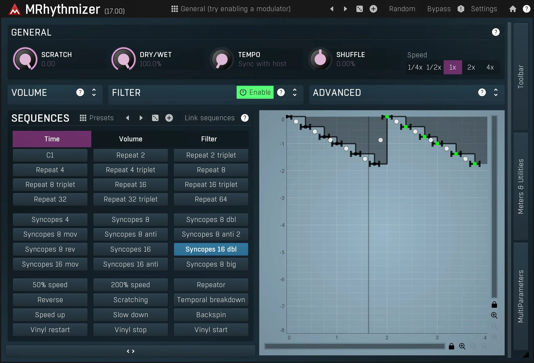Melda MRhythmizer - Gating, Glitching, Repeating, Scratching – Professional Audio Software & Plugin
