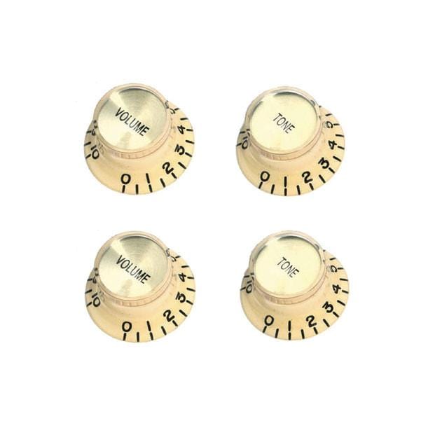 Mighty Mite MMKN007CG Les Paul Vintage Top Hat Cream Gold Knob