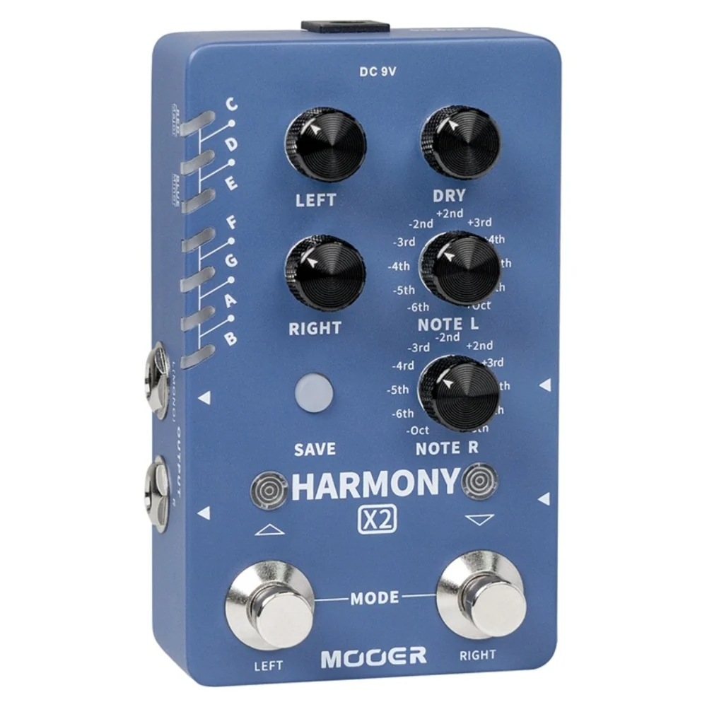 Mooer Harmony X2 Dual Footswitch Dual Channel Effect Pedal - Image 2