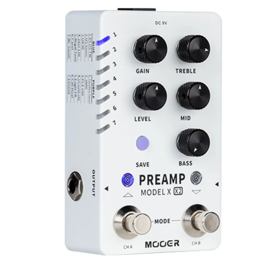 Mooer PREAMP Model X2 Digital PreAmp Pedal - Image 4