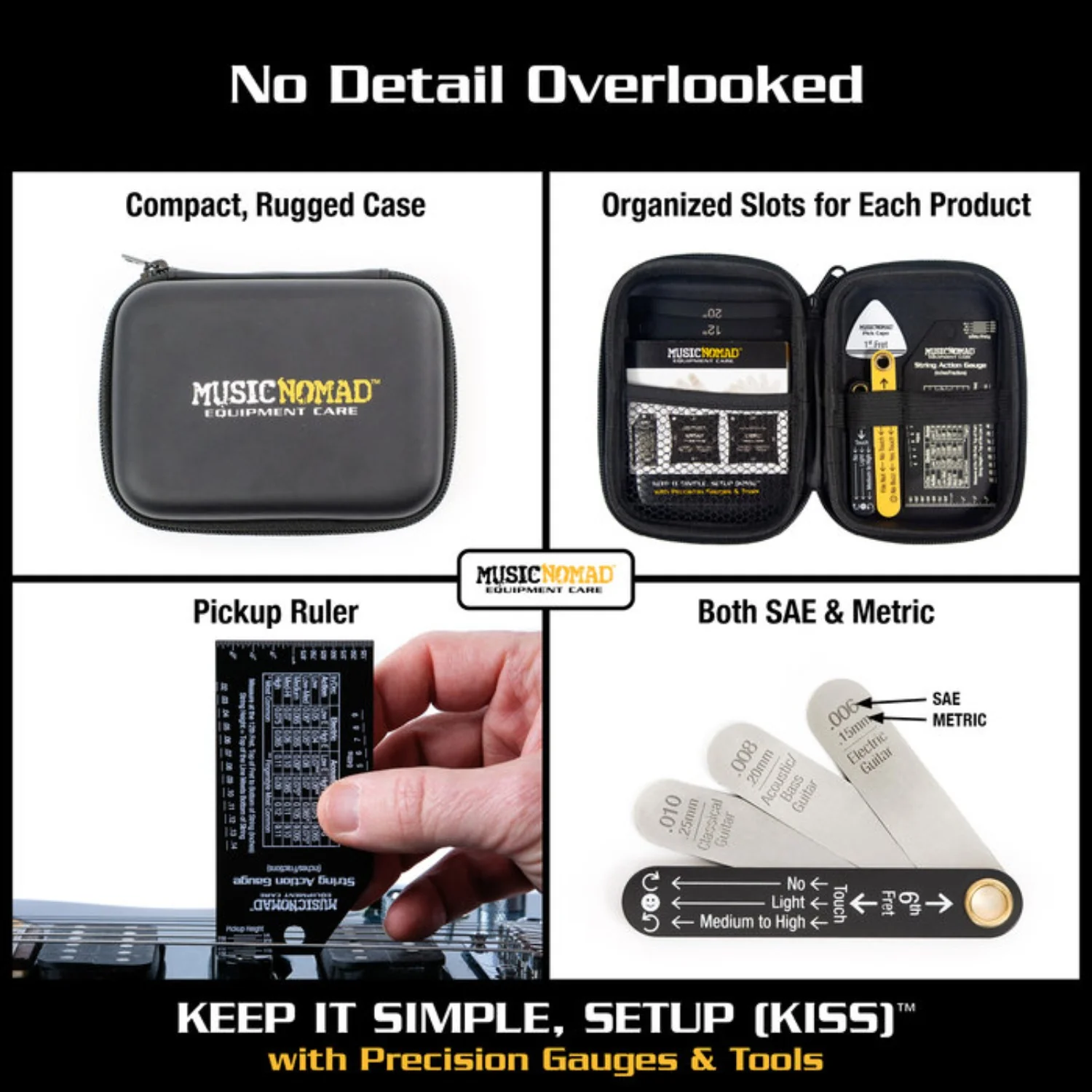 Music Nomad MN604 Precision Setup Gauge Set - 6 Piece - Image 5