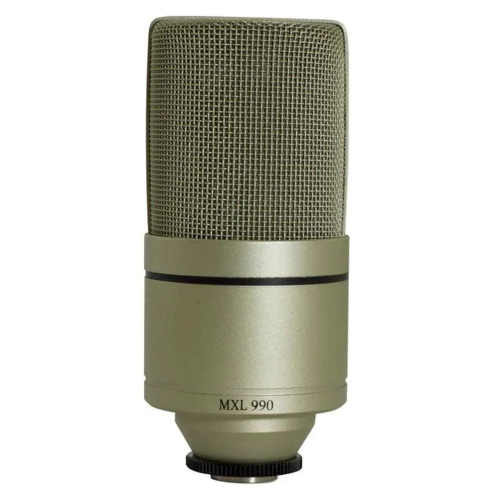 MXL 990 Condenser Microphone Complete Bundle Integrated Pop Filter With Shockmount Kit - Image 3