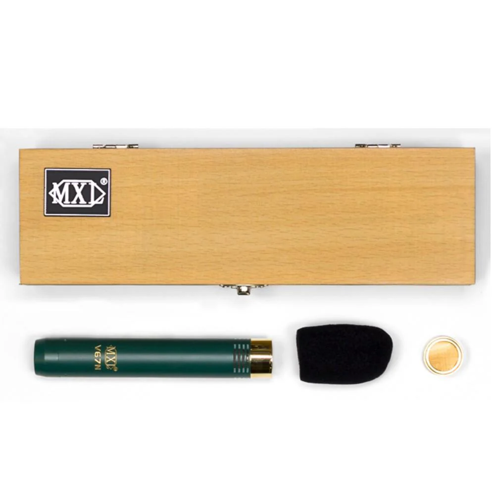 MXL V67N Small Diaphragm Instrument Condenser Microphone - Green - Image 5