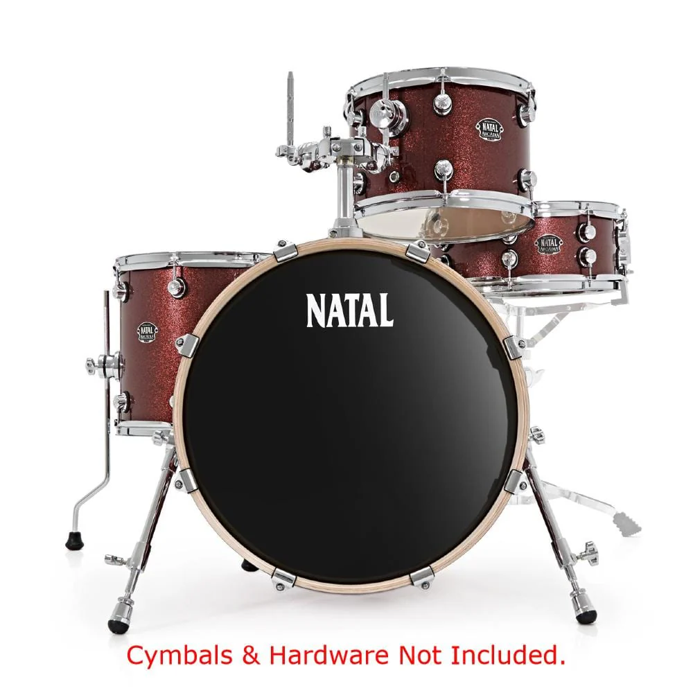 Natal Arcadia Birch Series Traditional Jazz TJ 4 Piece Shell Pack Acoustic Drum Kit - Image 9