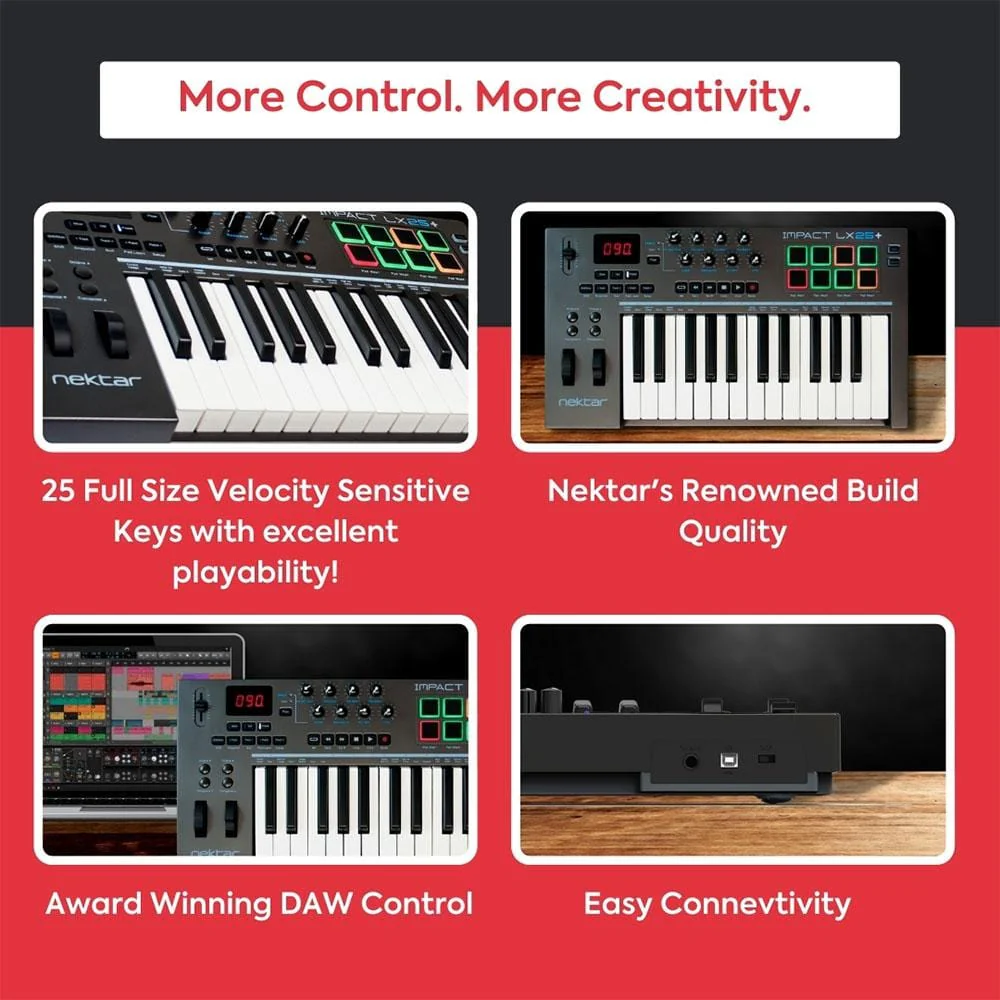 Nektar Impact LX25+ 25-key Midi Keyboard - Open Box - Image 5