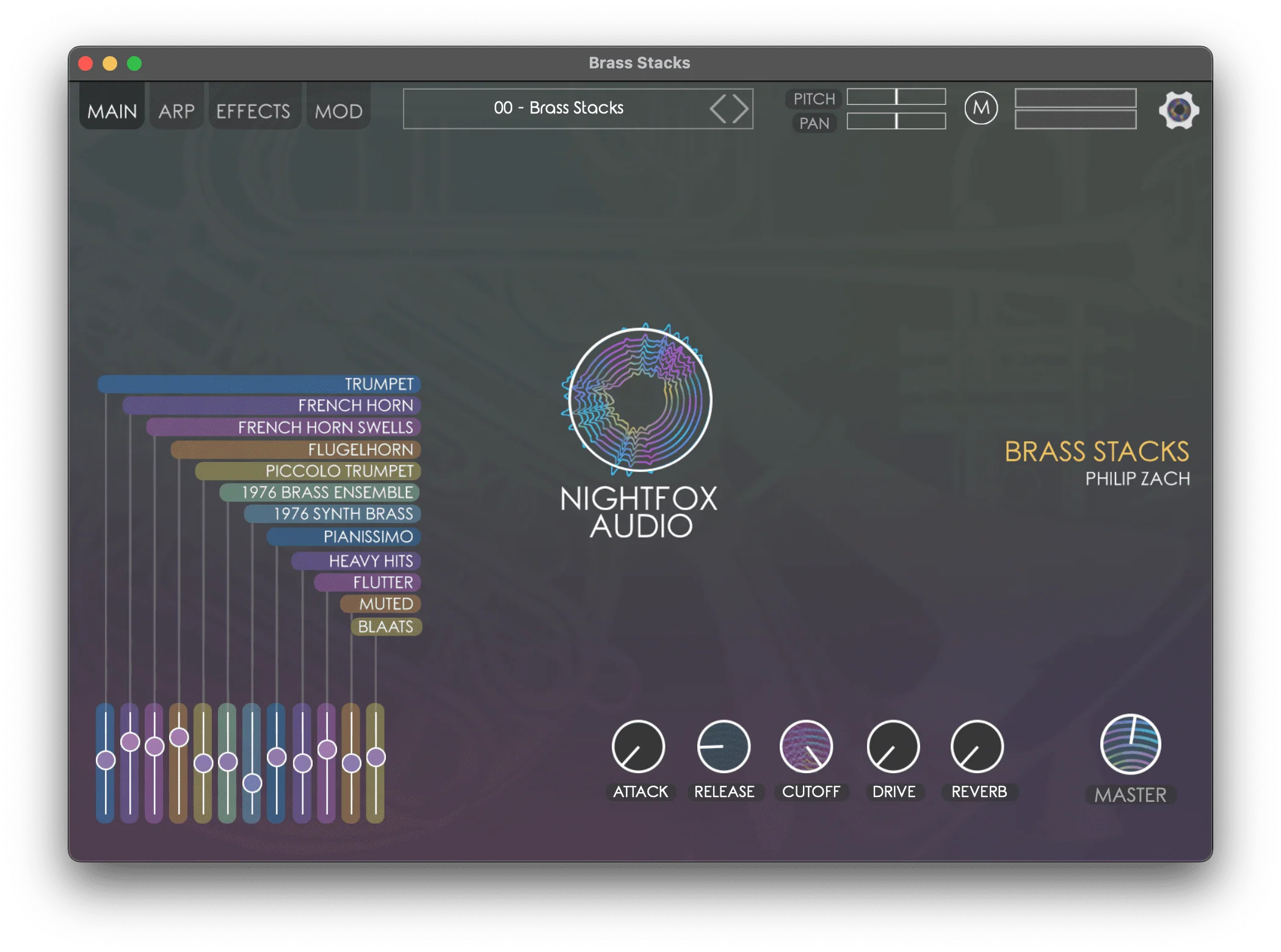 Nightfox Brass Stacks: Brass Instrument Collection – Professional Audio Software & Plugin
