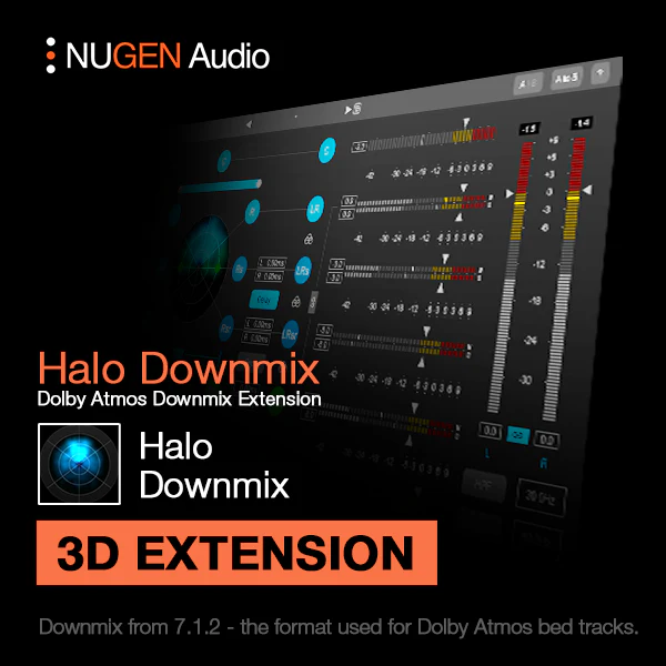 NUGEN Halo Downmix 3D extension 3D Downmixing Extension – Professional Audio Software & Plugin