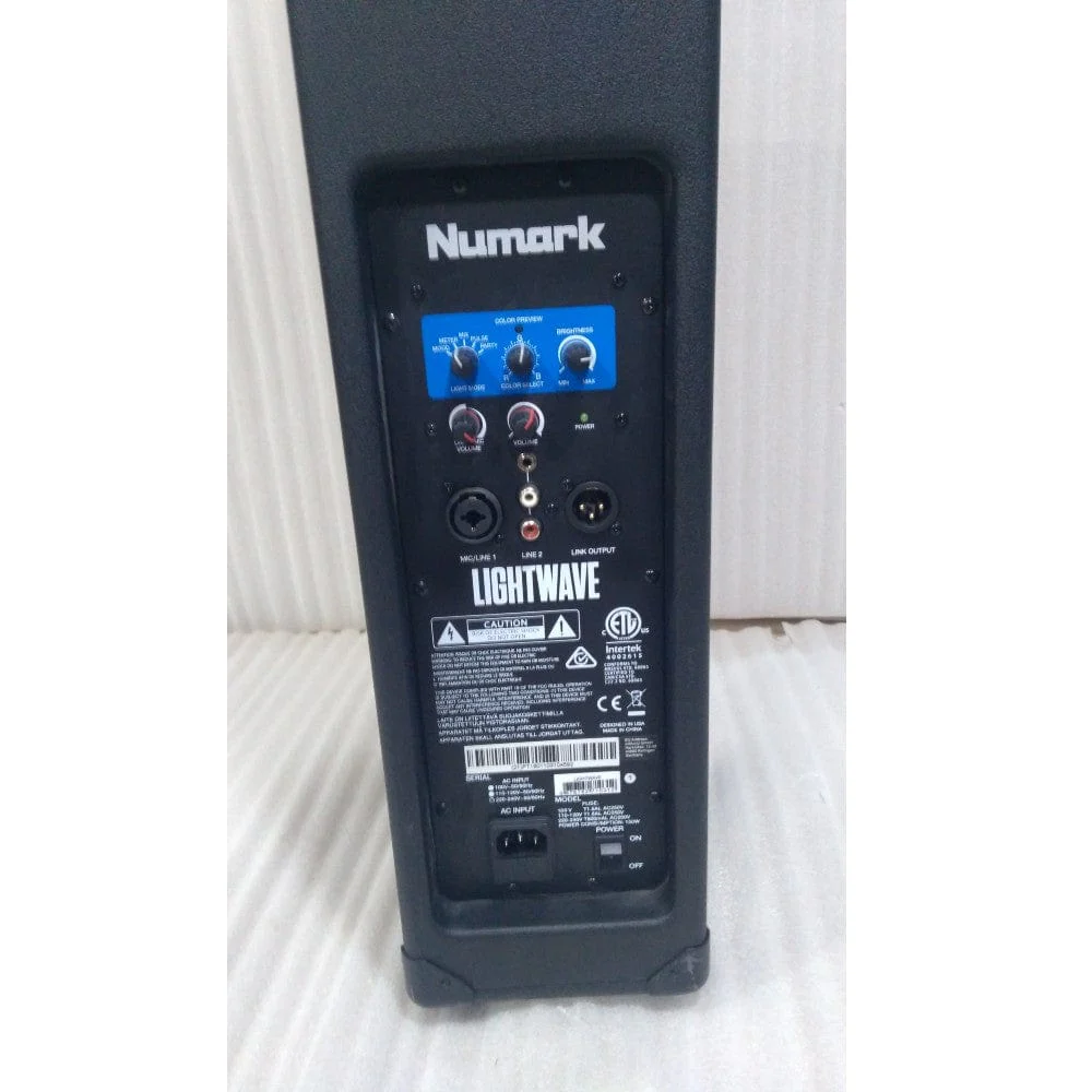 Numark Lightwave DJ Loudspeaker with Built-in Beat Sync’d Light Show - Open Box B Stock - Image 5
