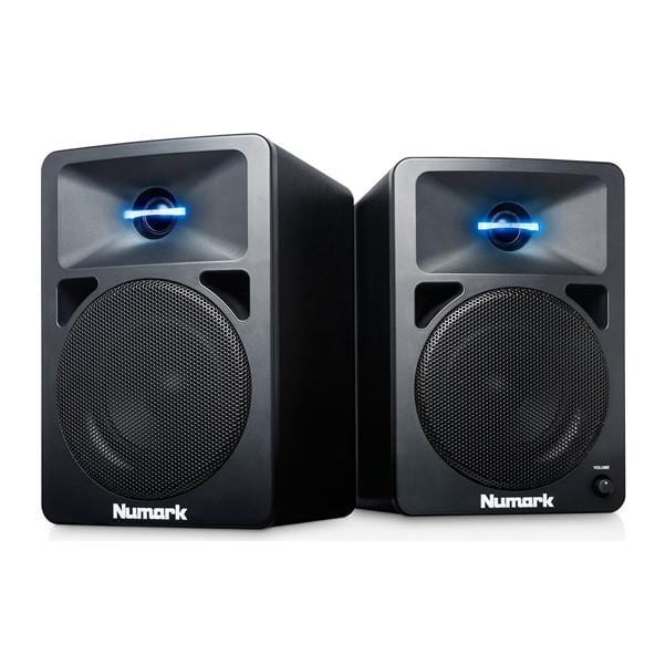 Numark NWAVE580 Powered Desktop DJ Monitor Pair with LED