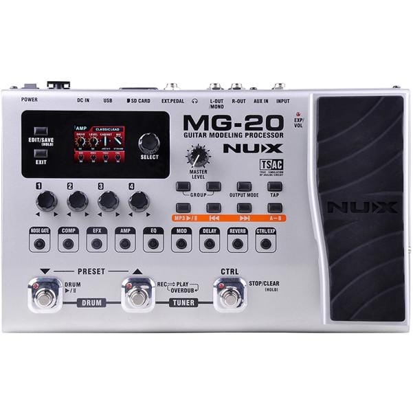 NUX MG-20 Guitar Modeling Processor with Control Footswitch