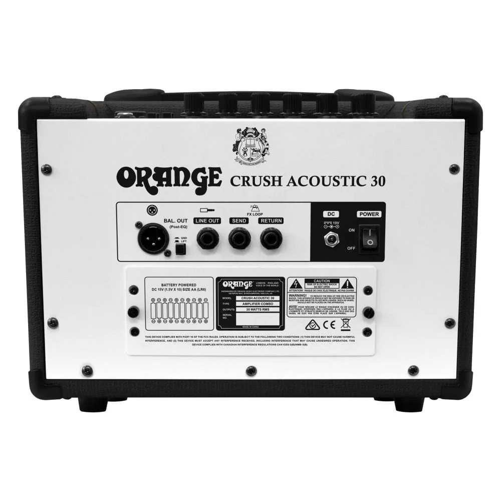 Orange Crush Acoustic 30 30w Twin Channel Acoustic Combo Guitar Amp - Image 11