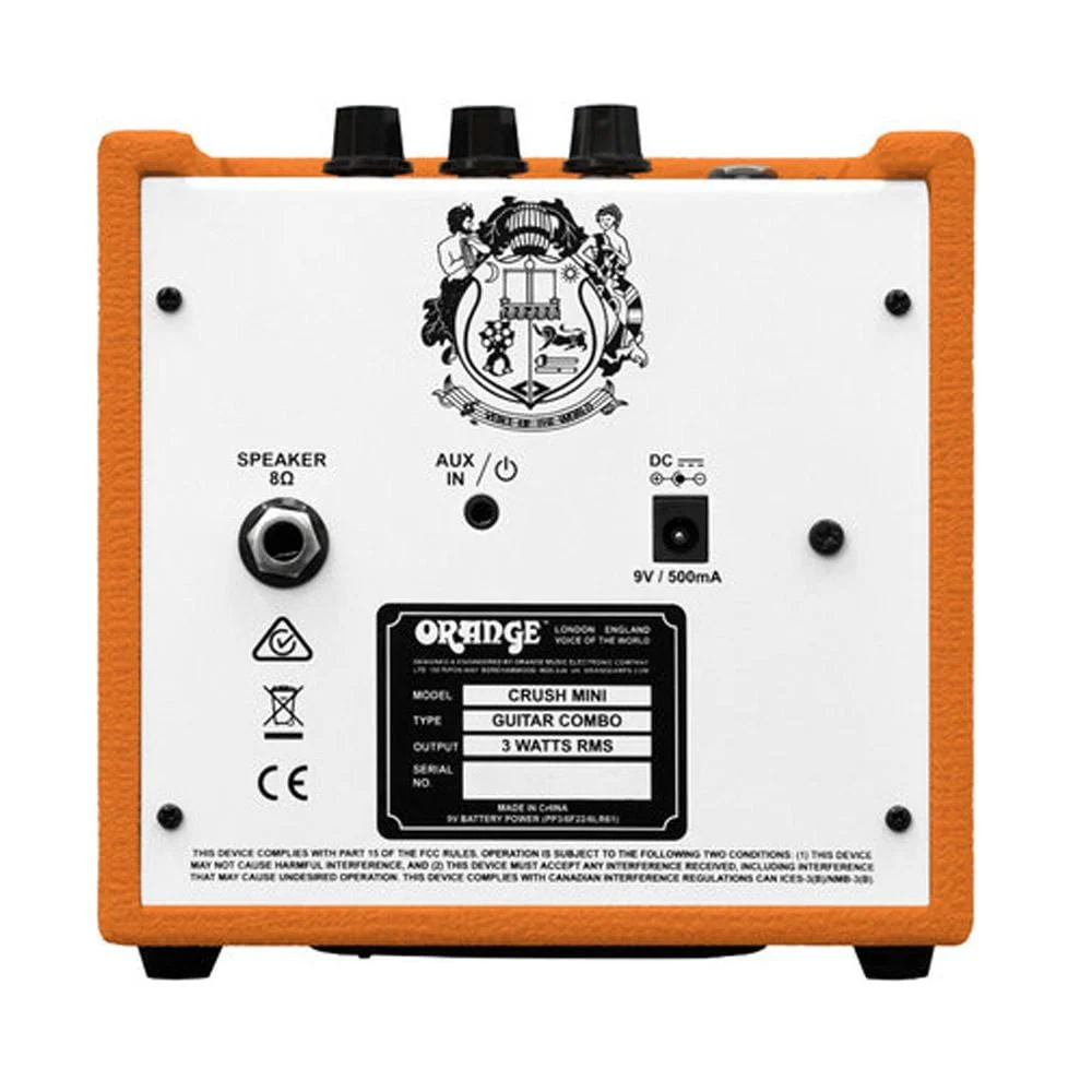Orange Mini Crush 3 Watts Combo Guitar Amplifier - Image 3
