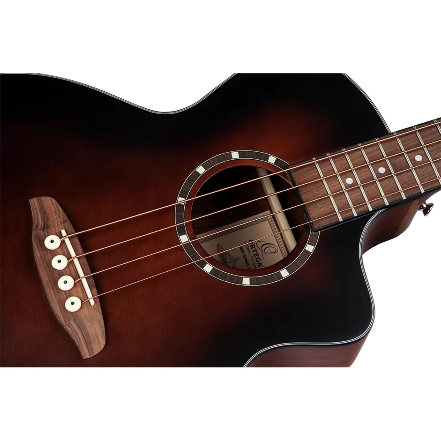 Ortega D7CE-BFT-4 Acoustic Bass Deep Series 7 Classical Bass Guitar - Image 8
