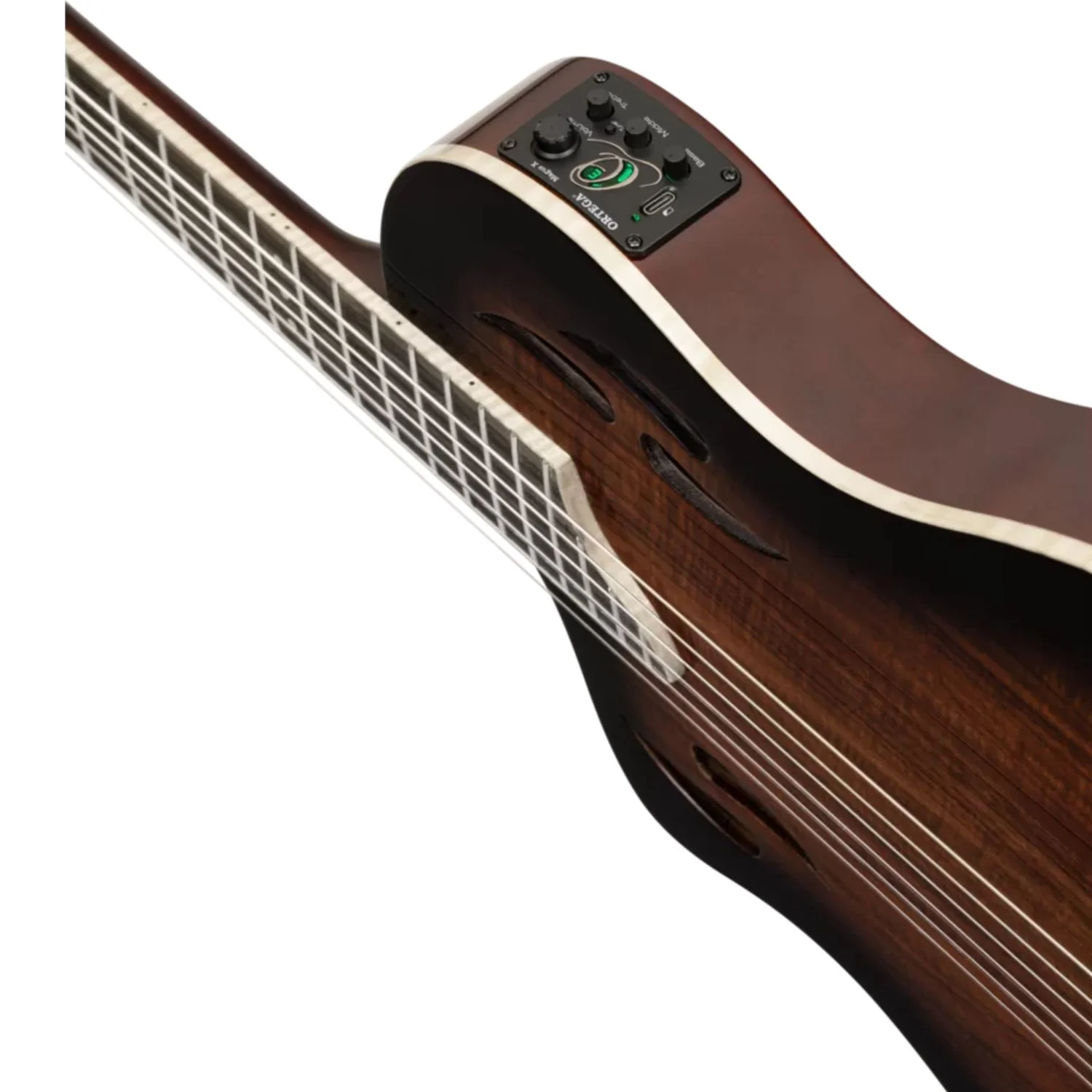 Ortega RTPDLX-ACA-L TourPlayer Series Classical Electro Acoustic Guitar with Bag - Left Handed - Image 6