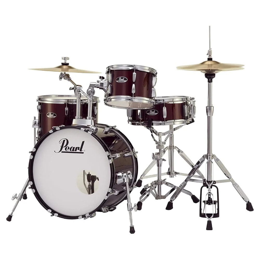 Pearl Roadshow 4 Piece Drum Set with Stands & Cymbals - Image 3